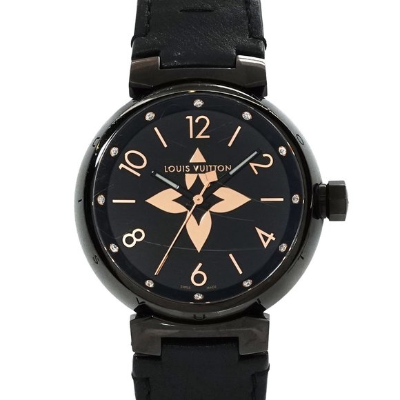 LOUIS VUITTON Other - Louis Vuitton Tambour GM QA157Z Men's Watch 12P Diamond Quartz